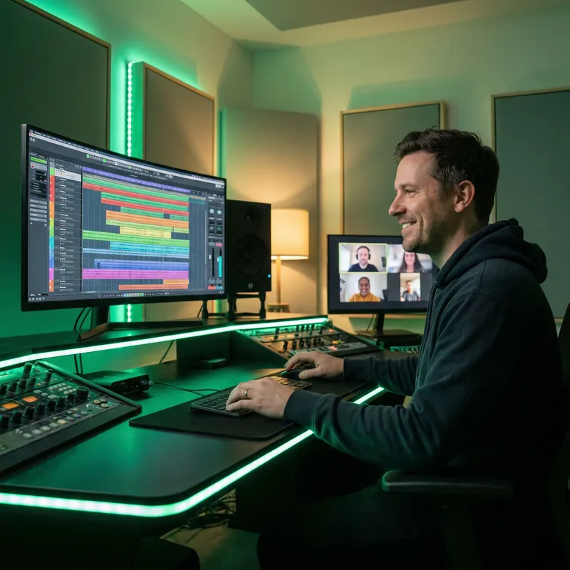 Confident producer with clarity and momentum