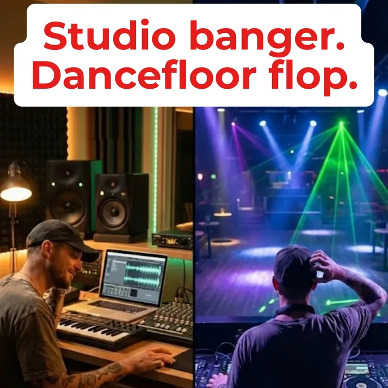 Studio banger. Dancefloor flop.