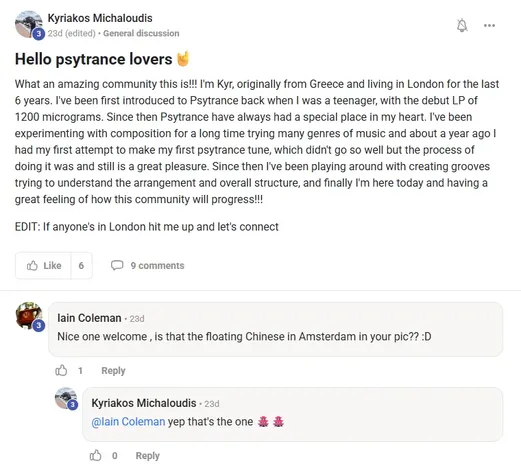 Kyriakos: What an amazing community - great feeling about how this community will progress